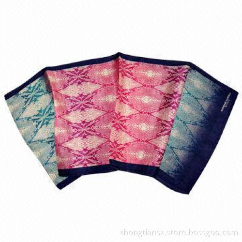 Silk Satin Printed Scarf